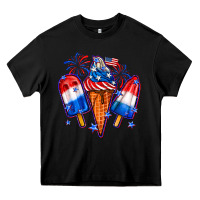 Black 4th of July ice creams Heavy Core Tee - Neo Western