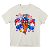 Cream 4th of July ice creams Heavy Core Tee - Neo Western
