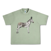 Oil Green Andalusian Donkey Urban Heavy Tee - LillyAllenDesigns