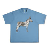 Pebble Blue Andalusian Donkey Urban Heavy Tee - LillyAllenDesigns
