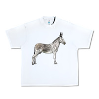 White Andalusian Donkey Urban Heavy Tee - LillyAllenDesigns