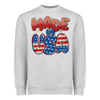 Heather Grey made in usa Heavyweight Sweatshirt - MaliasSmallBusiness