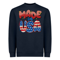 Navy made in usa Heavyweight Sweatshirt - MaliasSmallBusiness
