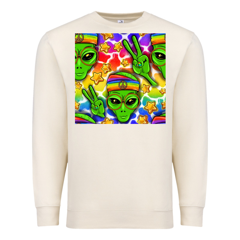 Pride Lgbtq+ Aliens And Stars With Rainbow Premium Sweatshirt by NancyCooperArtShop | Teevron