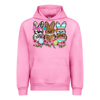 Fuchsia Pink Western Easter peeps Urban Hoodie - OliviaCreatesArt