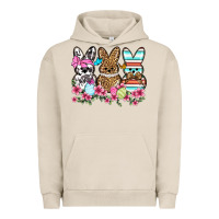 Pigment French Oak Western Easter peeps Urban Hoodie - OliviaCreatesArt