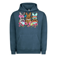 Pigment Midnight Navy Western Easter peeps Urban Hoodie - OliviaCreatesArt