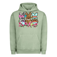 Pigment Oil Green Western Easter peeps Urban Hoodie - OliviaCreatesArt