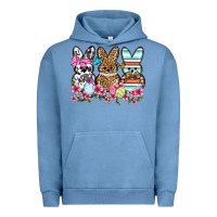 Pigment Pebble Blue Western Easter peeps Urban Hoodie - OliviaCreatesArt