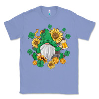 Colony Blue st patrick's day shamrock sunflowers gnome Classic Tee - MaliasSmallBusiness
