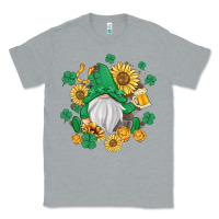 Heather Grey st patrick's day shamrock sunflowers gnome Classic Tee - MaliasSmallBusiness