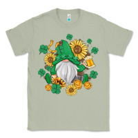 Matcha st patrick's day shamrock sunflowers gnome Classic Tee - MaliasSmallBusiness