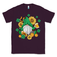 Plum st patrick's day shamrock sunflowers gnome Classic Tee - MaliasSmallBusiness