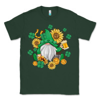 Sports Green st patrick's day shamrock sunflowers gnome Classic Tee - MaliasSmallBusiness