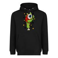 Black Zombie Hand with Eyeball Heavyweight Hoodie - texasbilliewilder