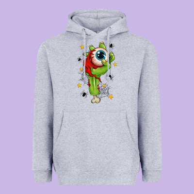 Zombie Hand With Eyeball Heavyweight Hoodie Designed By Texasbilliewilder