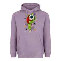 Lavender Zombie Hand with Eyeball Heavyweight Hoodie - texasbilliewilder