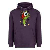 Plum Zombie Hand with Eyeball Heavyweight Hoodie - texasbilliewilder
