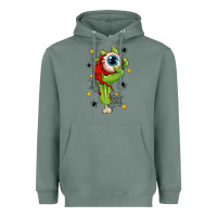 Sage Zombie Hand with Eyeball Heavyweight Hoodie - texasbilliewilder