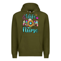 Army Green wife mom nurse Premium Hoodie - JahusDesignShop