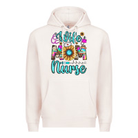Pale Pink wife mom nurse Premium Hoodie - JahusDesignShop
