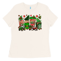 Bone christmas tractor coffee cups Ladies Tee - texasbilliewilder