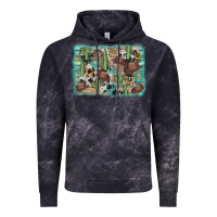Cloud Black cactus cowboy hat background Vintage Hoodie - AdoDesignShop