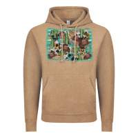 Vintage Coffee cactus cowboy hat background Vintage Hoodie - AdoDesignShop