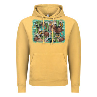 Vintage Mustard cactus cowboy hat background Vintage Hoodie - AdoDesignShop