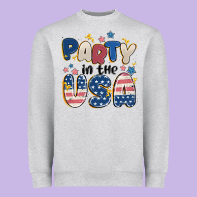Party In The Usa Heavyweight Sweatshirt Designed By Maliassmallbusiness