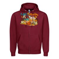 Burgundy Cutest Pumpkin In The Patch Zipper Hoodie - LillyAllenDesigns