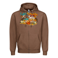 Chestnut Cutest Pumpkin In The Patch Zipper Hoodie - LillyAllenDesigns