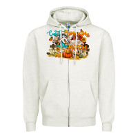 Oatmeal Heather Cutest Pumpkin In The Patch Zipper Hoodie - LillyAllenDesigns
