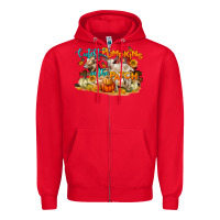 Red Cutest Pumpkin In The Patch Zipper Hoodie - LillyAllenDesigns