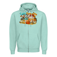 Seafoam Cutest Pumpkin In The Patch Zipper Hoodie - LillyAllenDesigns