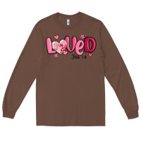Chestnut valentine's day loved john 3 16 Long Sleeve Tee - MaliasSmallBusiness