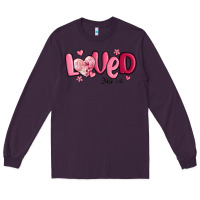 Plum valentine's day loved john 3 16 Long Sleeve Tee - MaliasSmallBusiness