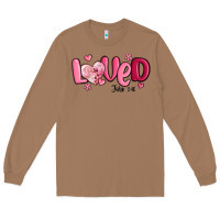 Toasted Coconut valentine's day loved john 3 16 Long Sleeve Tee - MaliasSmallBusiness