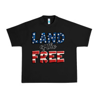 Black Land of the free America Urban Heavy Tee - Jasminsmagicworld
