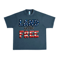 Midnight Navy Land of the free America Urban Heavy Tee - Jasminsmagicworld
