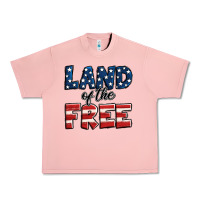 Salmon Land of the free America Urban Heavy Tee - Jasminsmagicworld