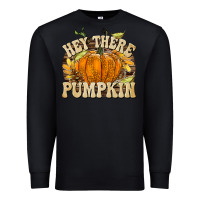 Black Hey There Pumpkin Premium Sweatshirt - texasbilliewilder