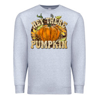 Heather Grey Hey There Pumpkin Premium Sweatshirt - texasbilliewilder