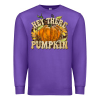 Purple Hey There Pumpkin Premium Sweatshirt - texasbilliewilder