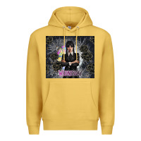 Antique Gold gothic girl with black rose Premium Hoodie - TumblerDesignByShophia
