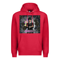 Cardinal gothic girl with black rose Premium Hoodie - TumblerDesignByShophia