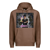 Chestnut gothic girl with black rose Premium Hoodie - TumblerDesignByShophia