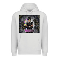 Dove Grey gothic girl with black rose Premium Hoodie - TumblerDesignByShophia
