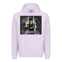 Lilac gothic girl with black rose Premium Hoodie - TumblerDesignByShophia