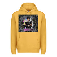 Mustard gothic girl with black rose Premium Hoodie - TumblerDesignByShophia